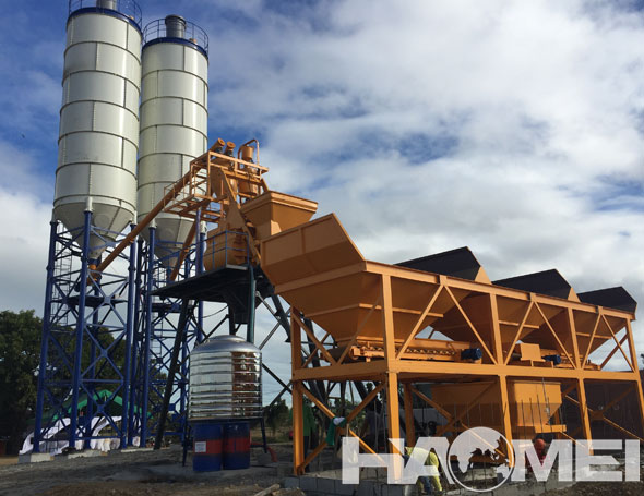 HZS75 concrete batching plant