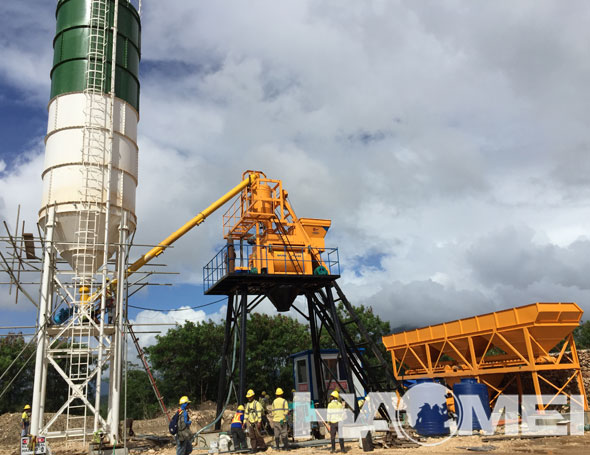 HZS50 Wet Batch Concrete Plant