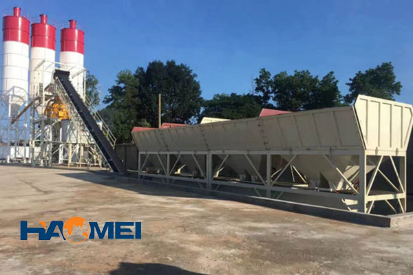 used HZS180 concrete batching plant for sale