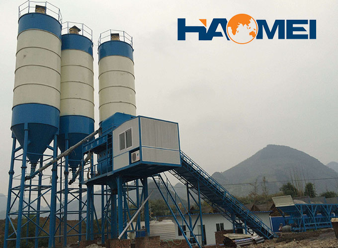 HZS180 concrete batch plant manufacturers